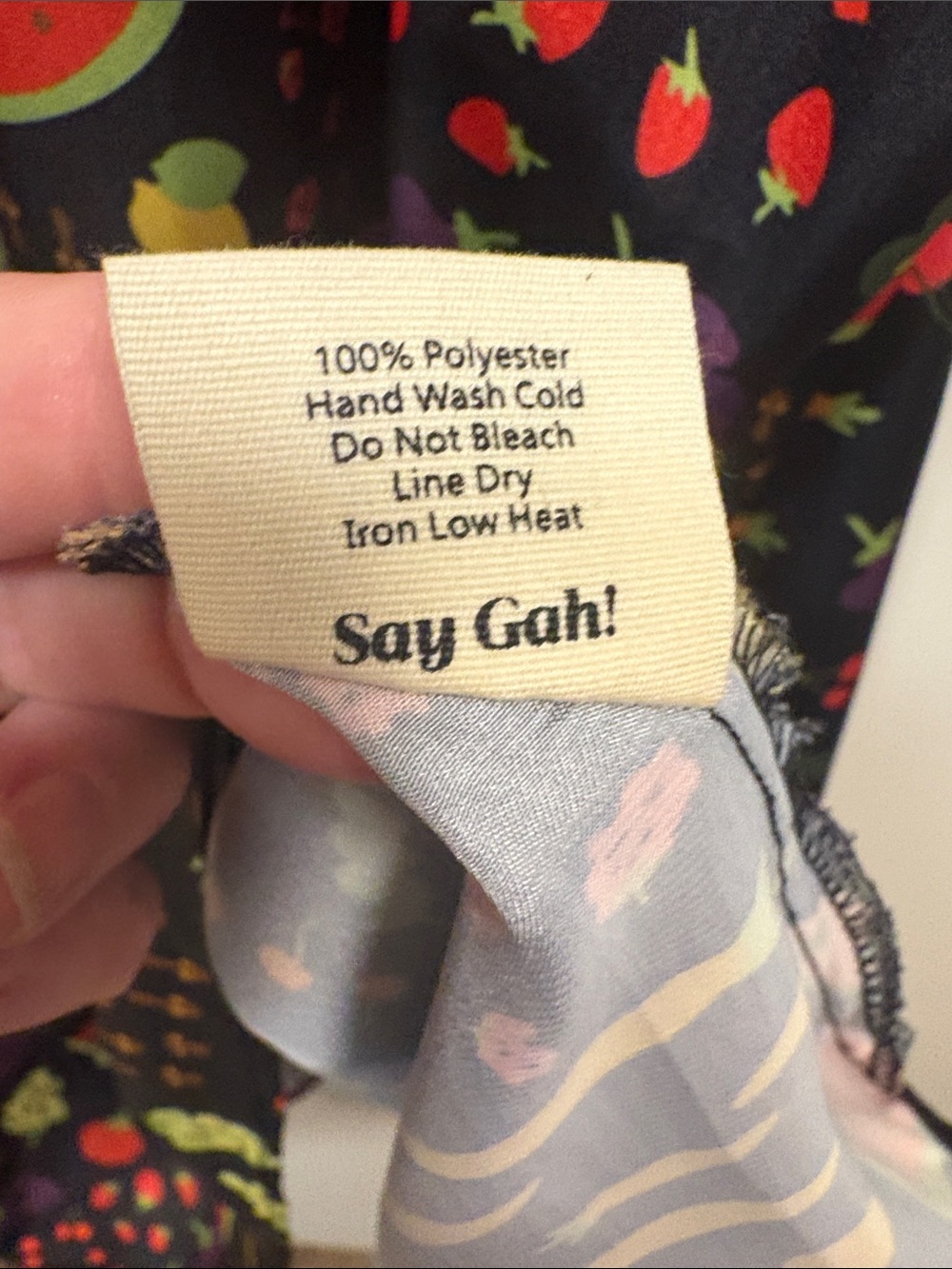NWT Lisa Says Gah Black Fruit-Print Slip Midi Dress 3XL - Picture 12 of 12